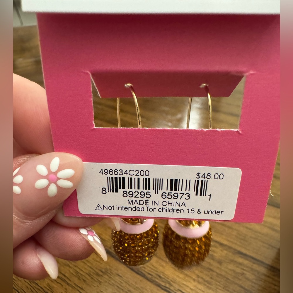 Betsey Johnson Football Earrings ๐ - Picture 7 of 8